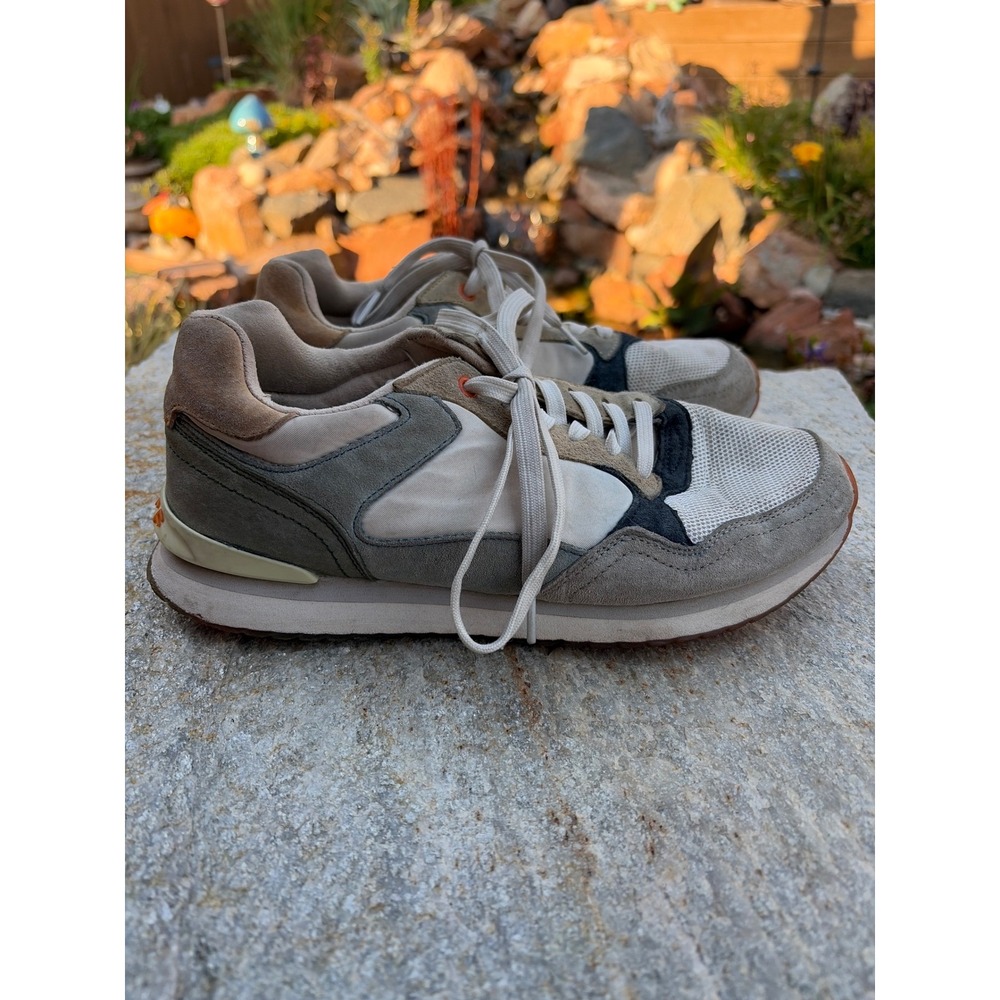 Hoff Brand Bangkok City Series Mens Sneakers Grey Tan Suede Mesh Size 9 US 40 EU